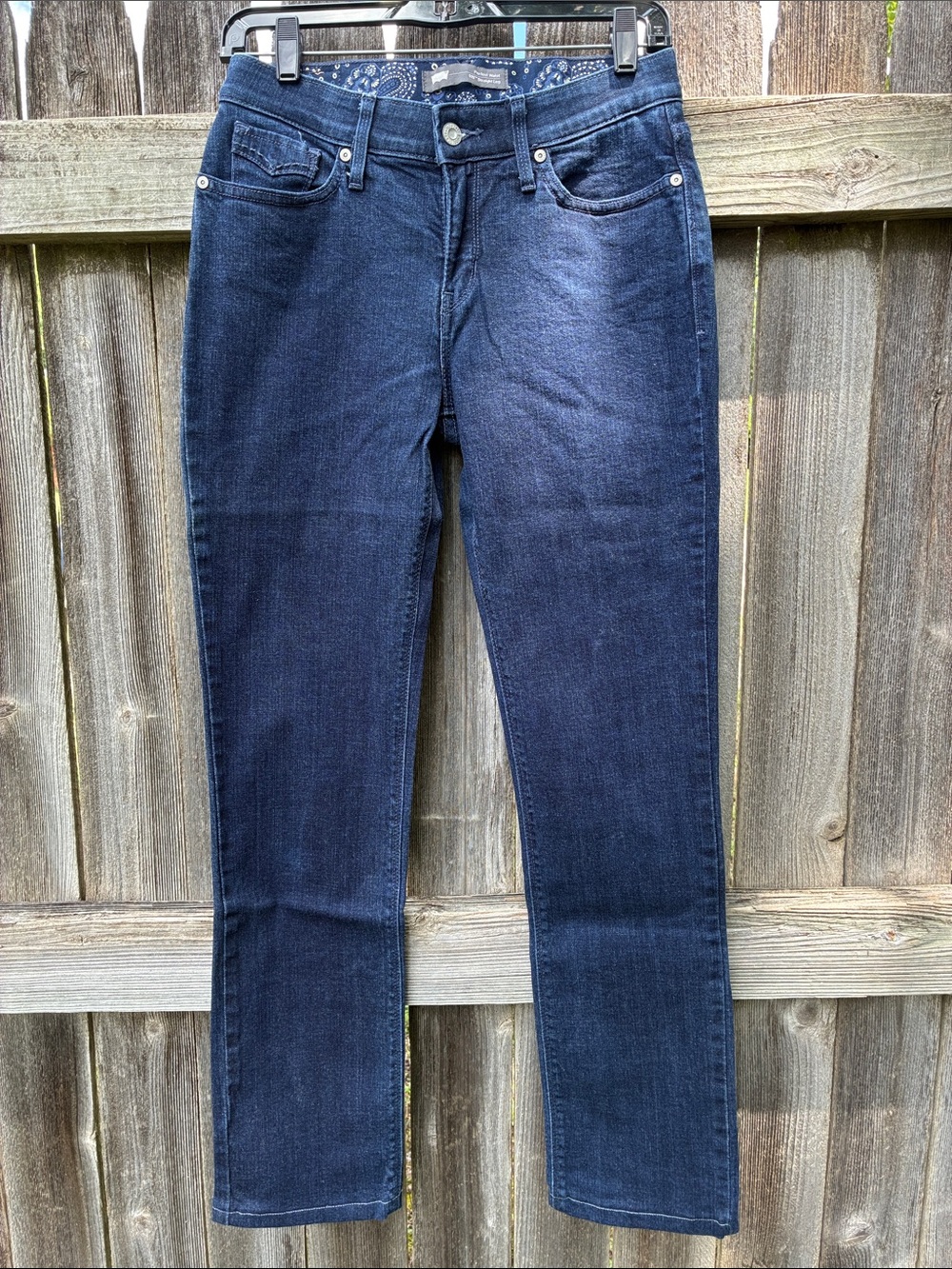Levi's Women's Straight-Leg Jeans in Dark Navy